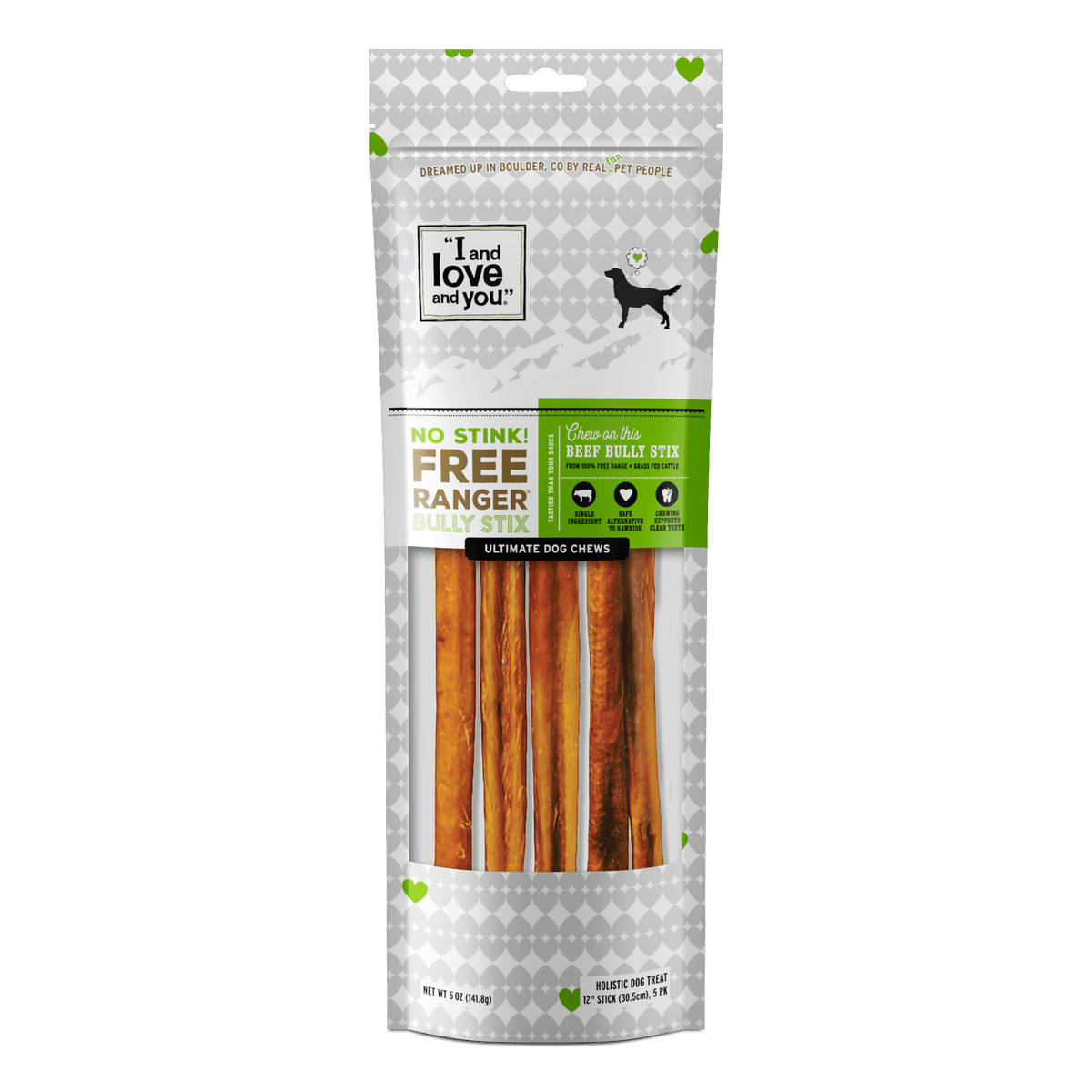 No Stink! Free Ranger Bully Stix 12"
