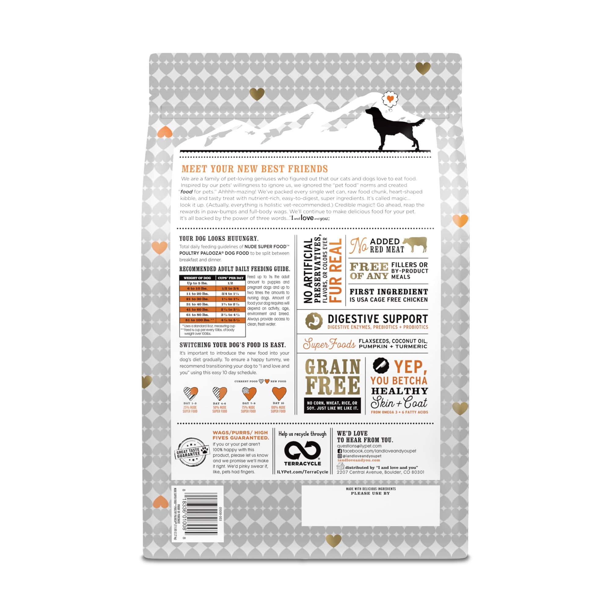 Poultry Palooza Dog Food | Nude Superfood | I and love and you