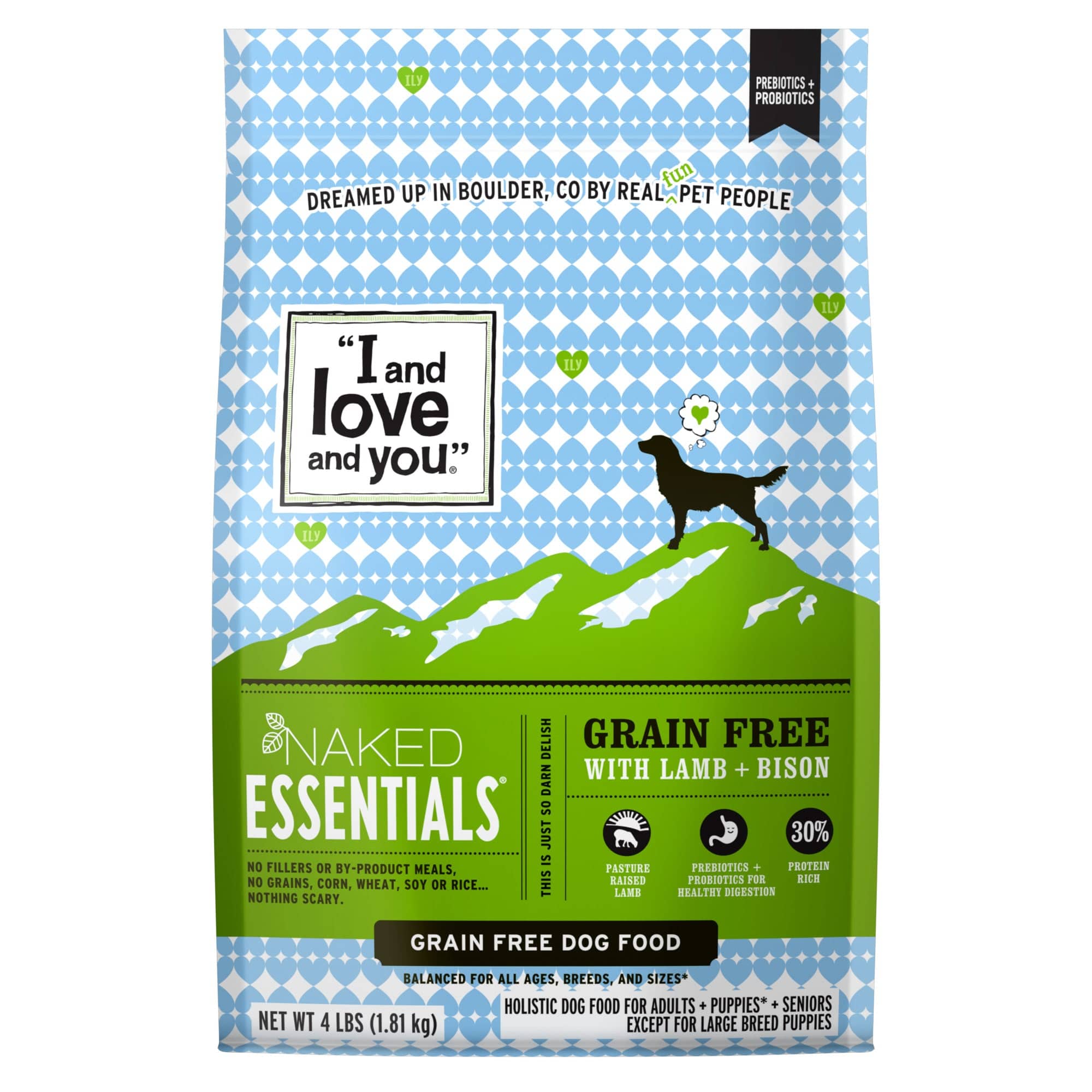 Lamb + Bison Dog Food | Naked Essentials | I and love and you