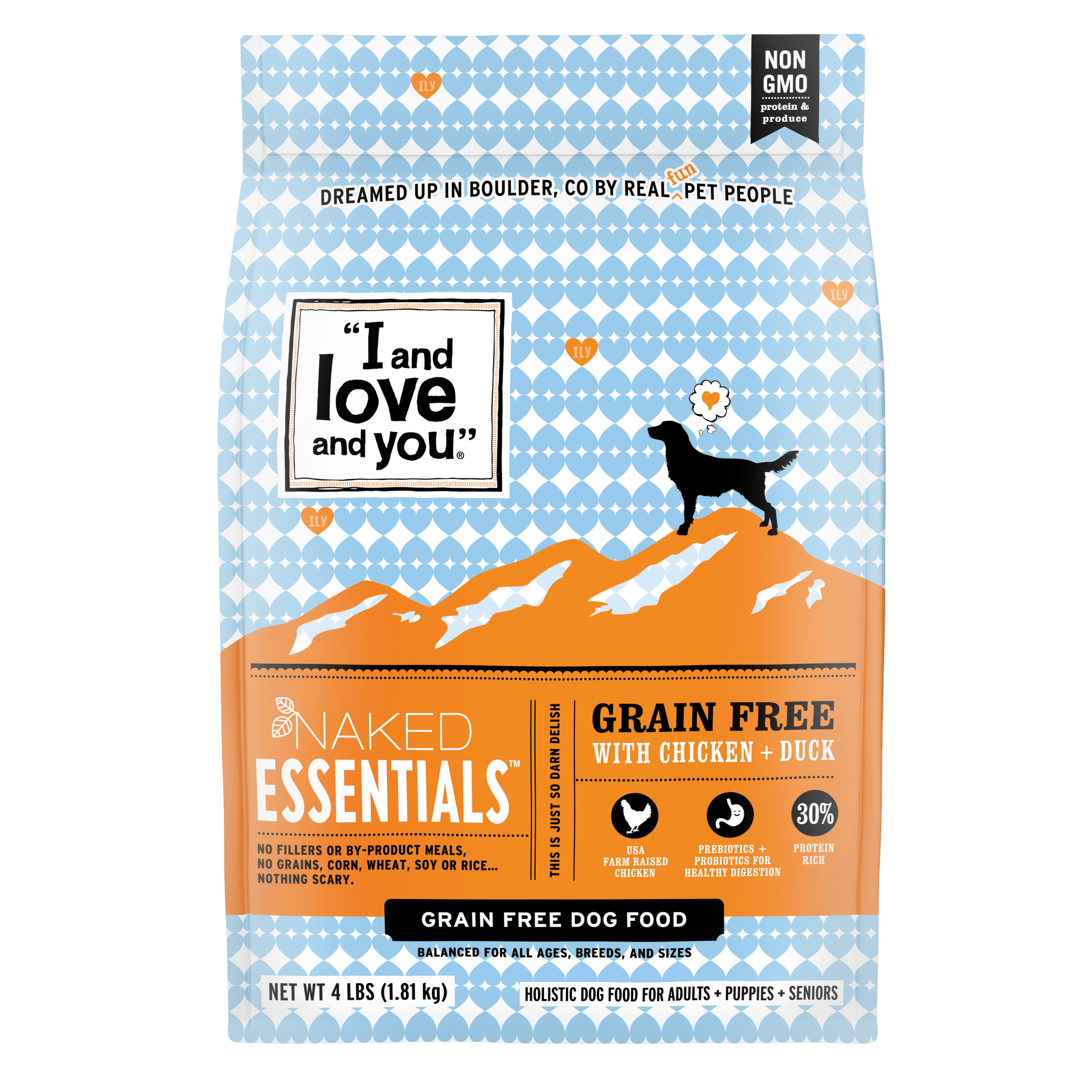 Chicken Duck Dog Food Naked Essentials I and love and you