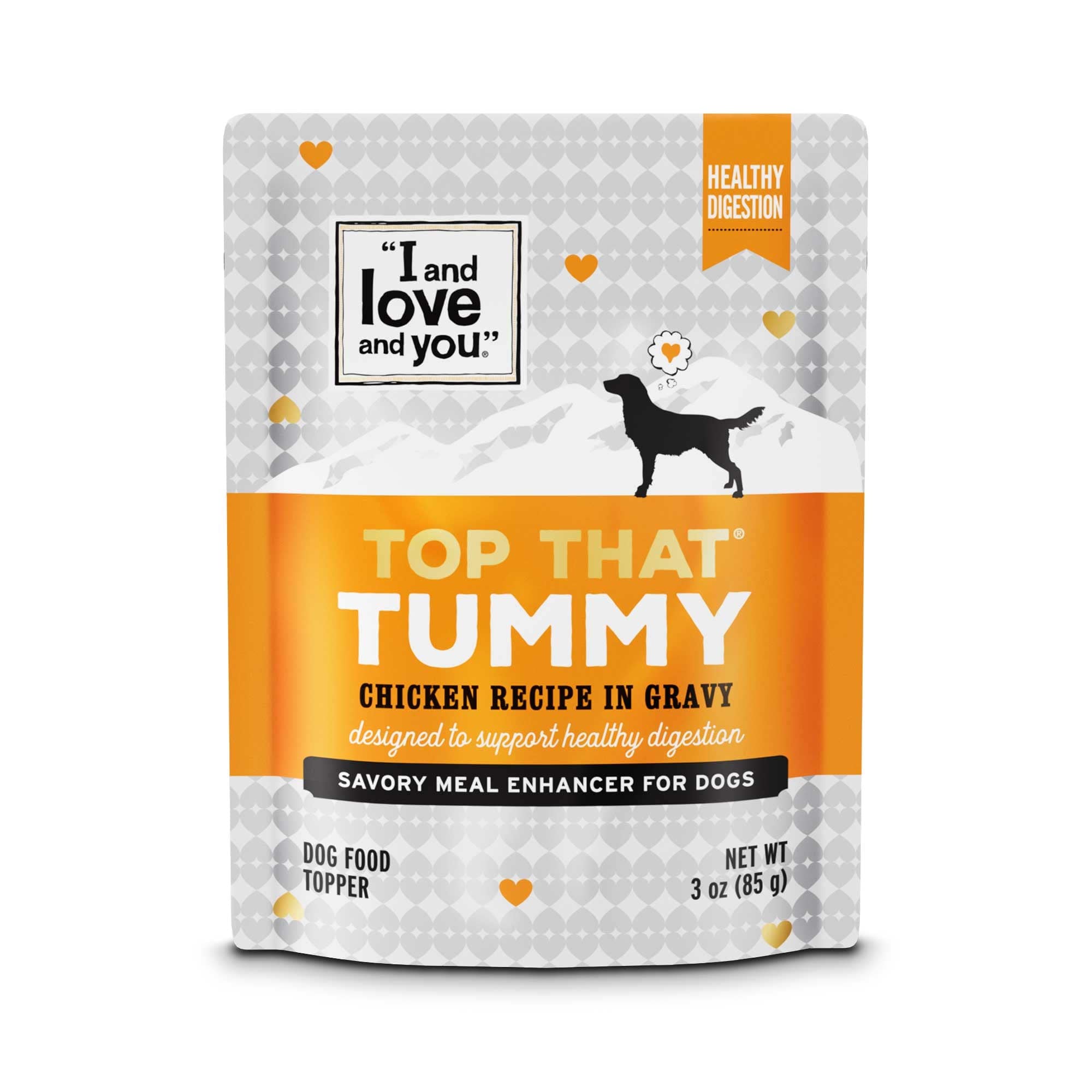 I and Love and You Top That Tummy Chicken Recipe in Gravy Meal Enhancer for Dogs