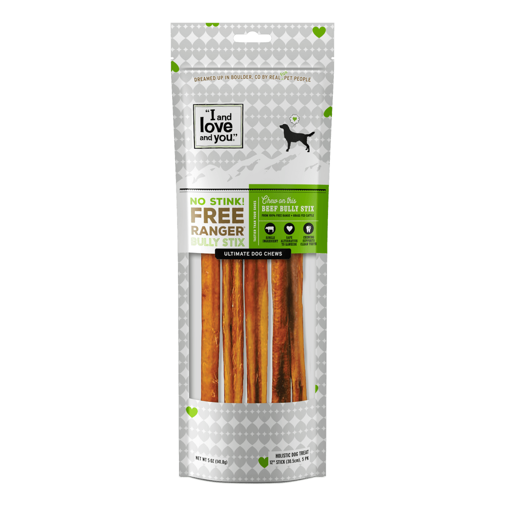 Beef Bully Sticks Dog Treats Free Ranger Stix I and love and you