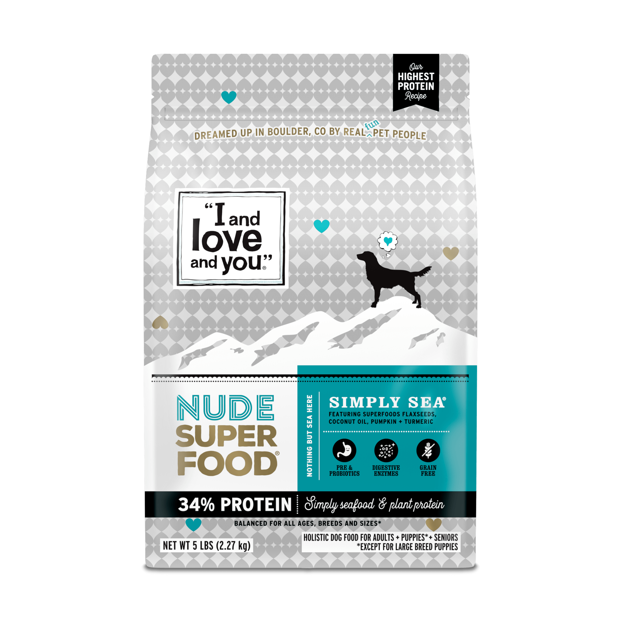 I and Love and You Nude Super Food Simply Sea Dry Dog Food
