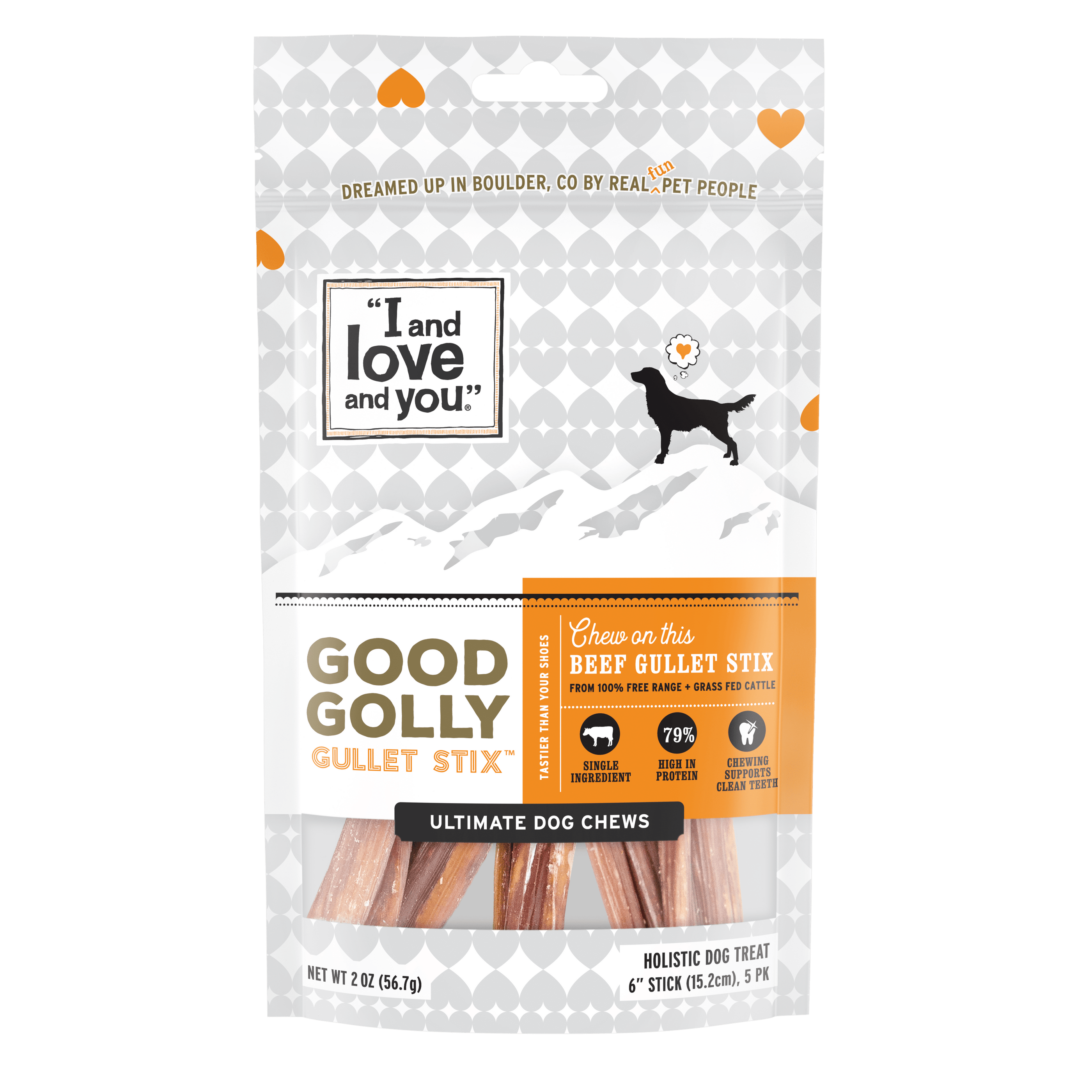 I and Love and You Grain Free Good Golly Gullet Stix Dog Treats I and Love and You Grain Free Good Golly Gullet Stix Dog Treats