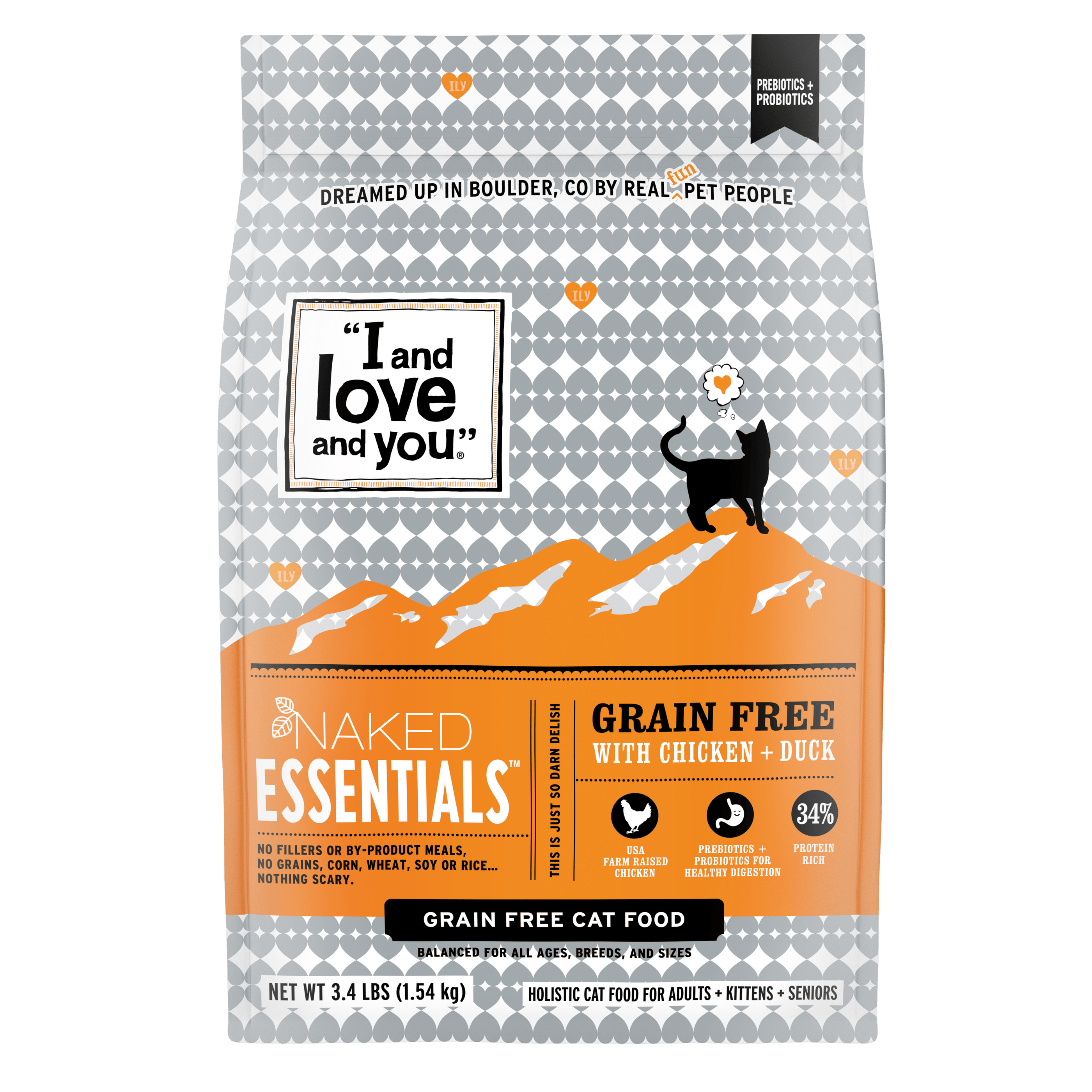 I and Love and You Naked Essentials Chicken + Duck Dry Cat Food
