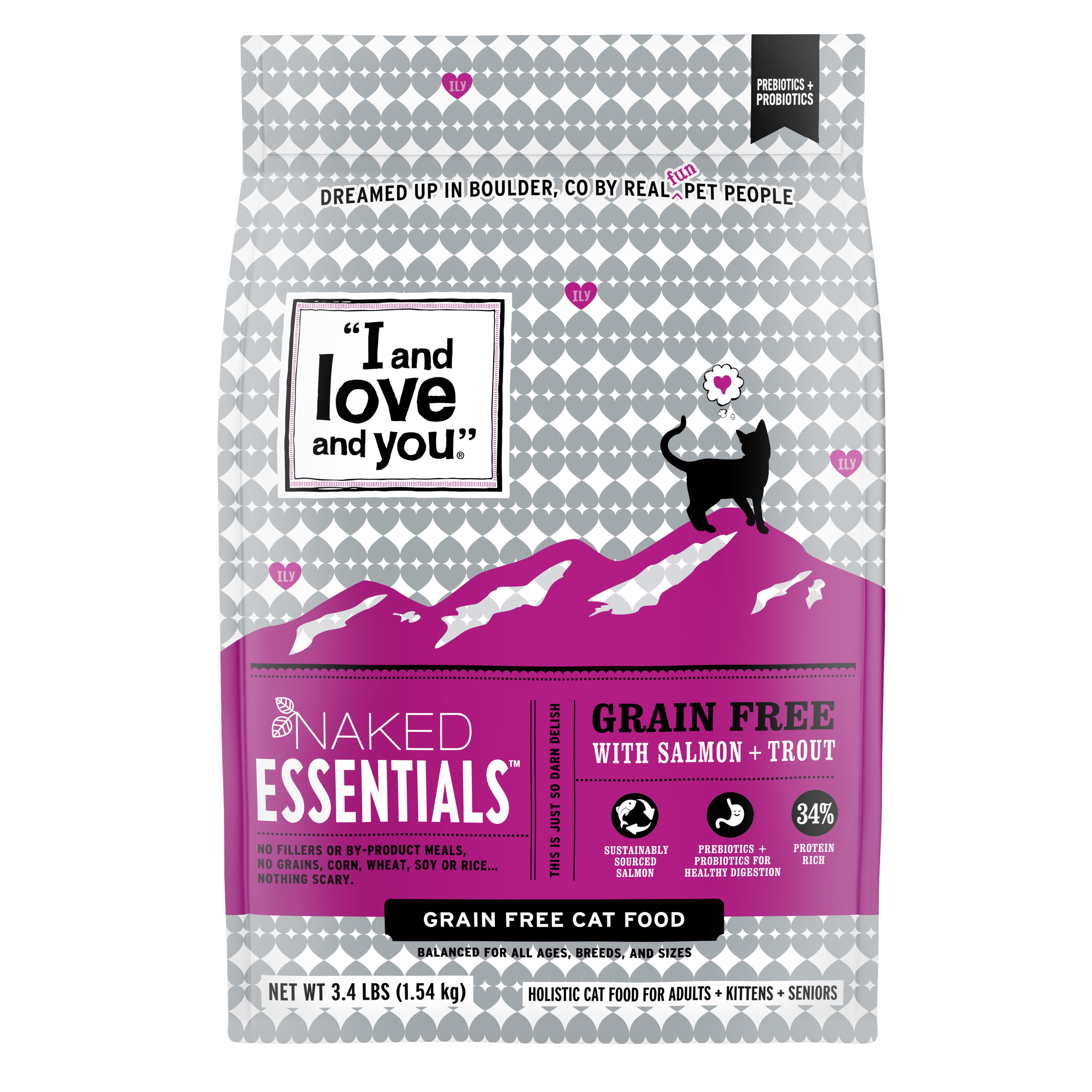 I and Love and You Naked Essentials Salmon + Trout Dry Cat Food