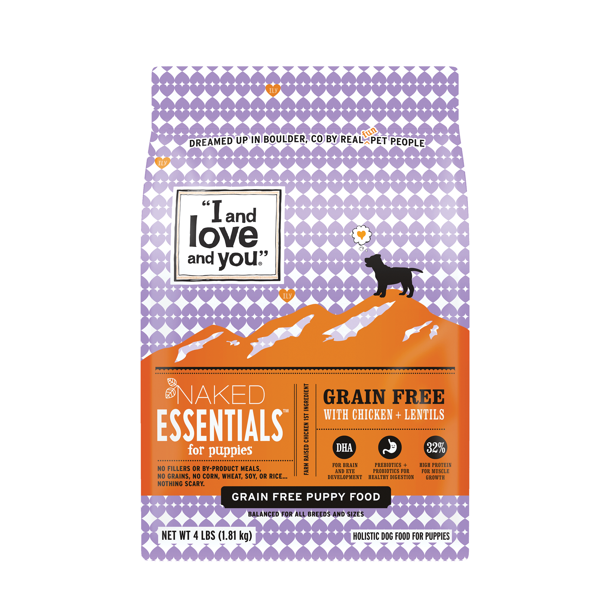 I and Love and You Naked Essentials Puppy Chicken & Lentil Dry Dog Food