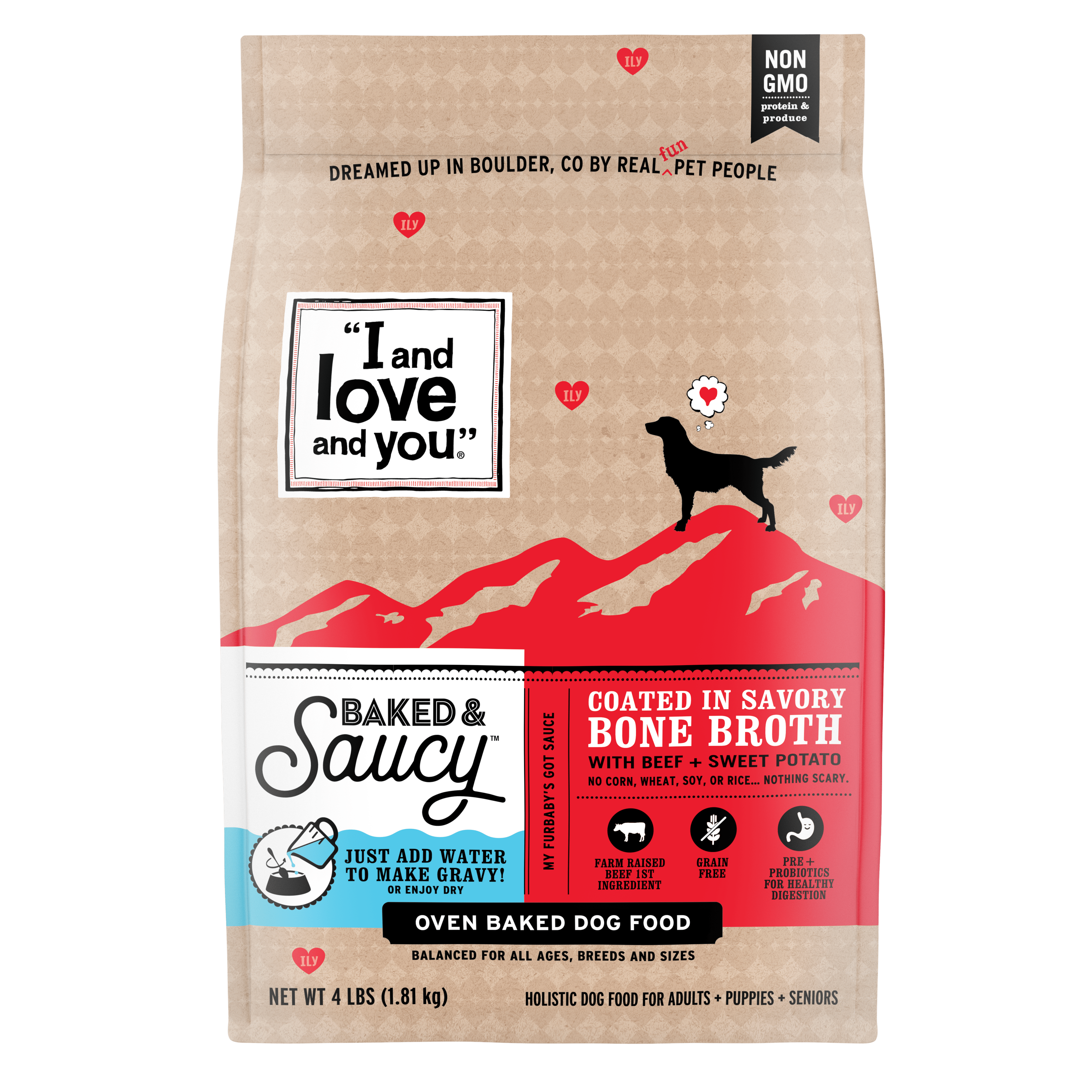 I and Love and You Baked & Saucy Beef + Sweet Potato Dry Dog Food