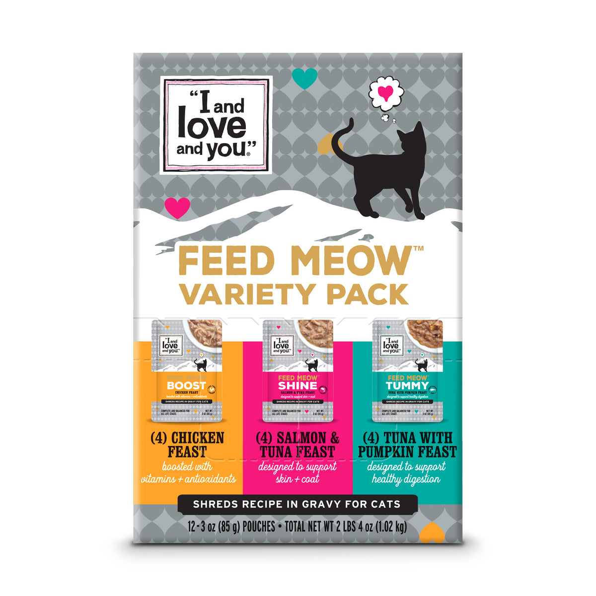 Feed Meow Variety Pack 3 OZ (12 PACK)