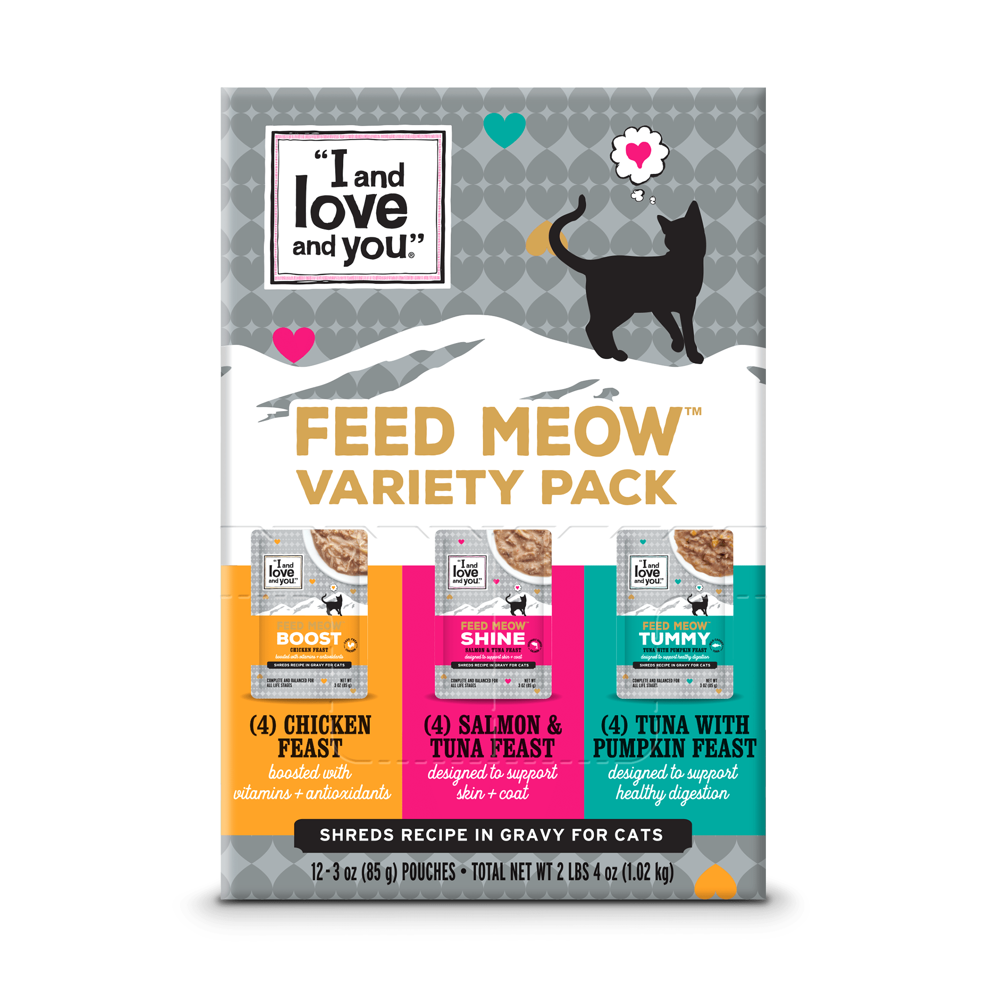 Feed Meow Variety Pack 3 OZ (12 PACK)