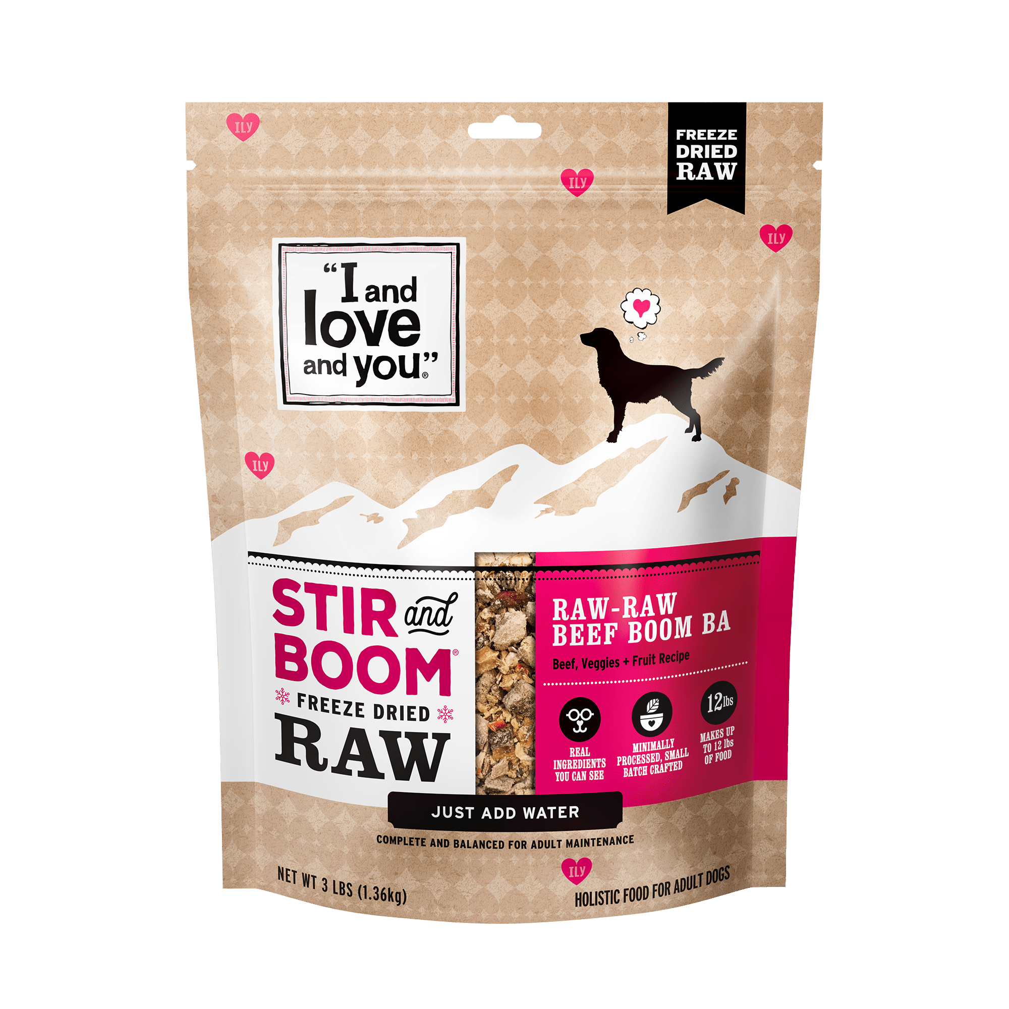 I and Love and You Grain Free Stir and Boom Raw Raw Beef Boom Ba Dehydrated Raw Dog Food I and Love and You Grain Free Stir and Boom Raw Raw Beef Boom Ba Dehydrated Raw Dog Food