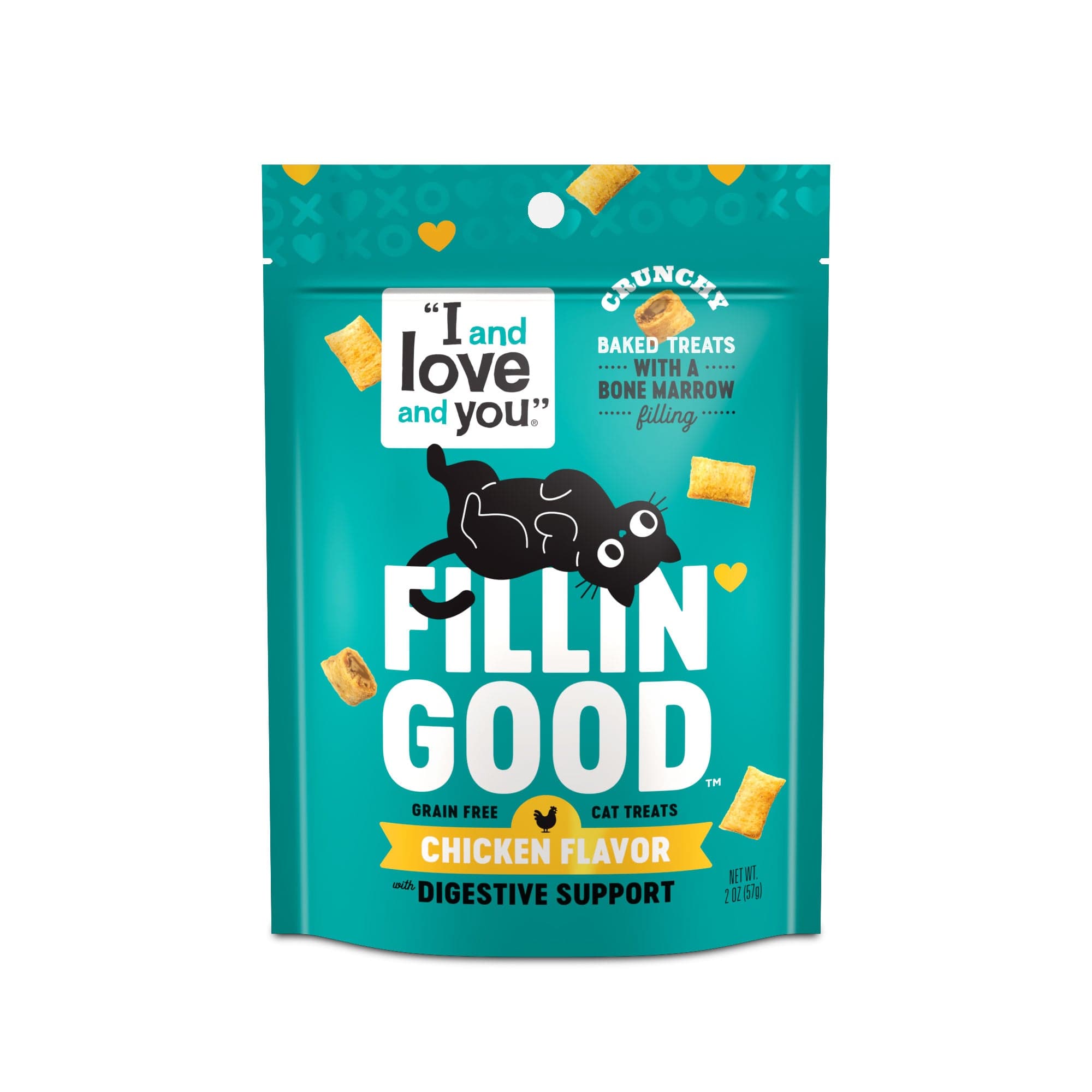 I and Love and You Fillin Good Chicken Flavor Digestive Support Cat Treats