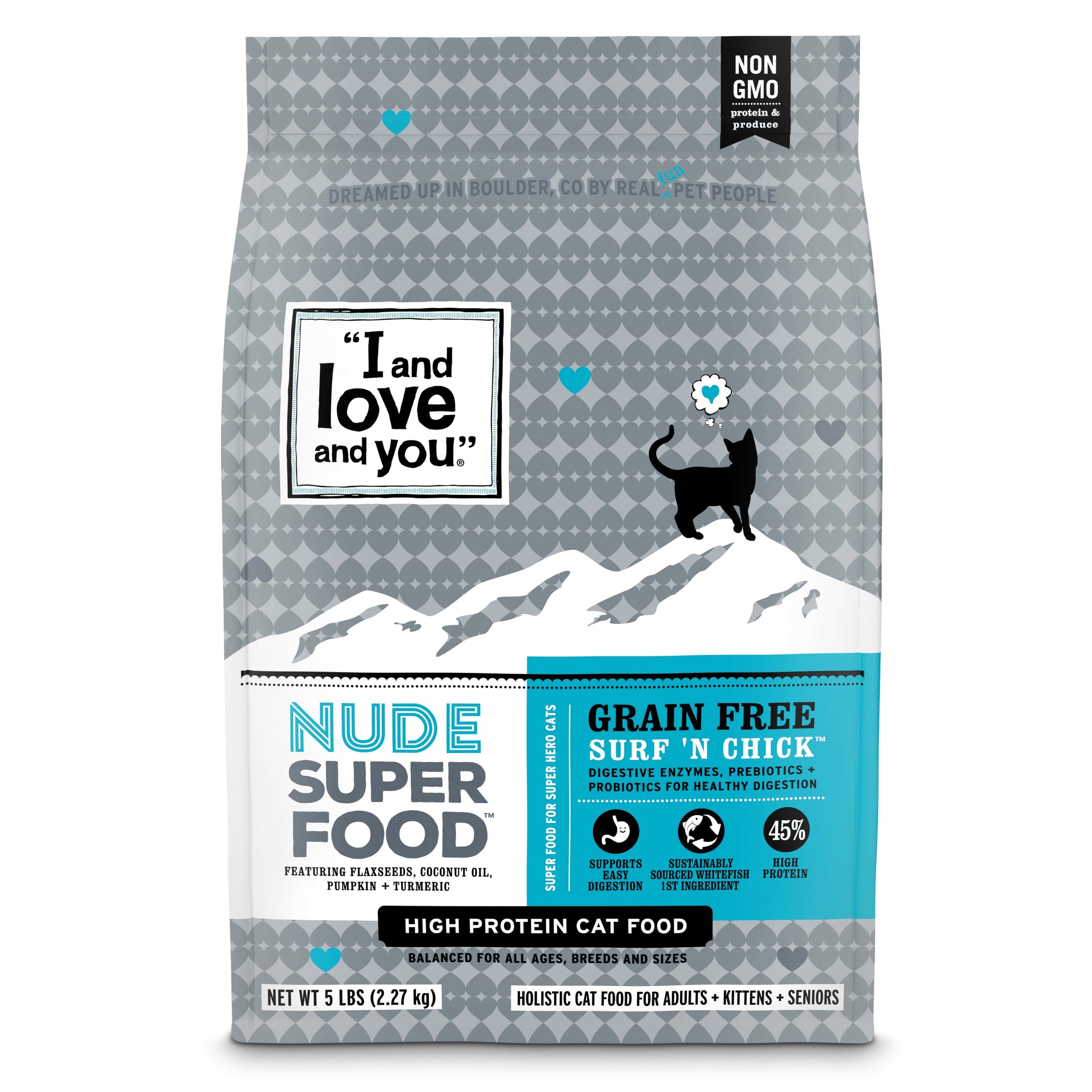 I and Love and You Nude Super Food Surf 'N Chick Dry Cat Food