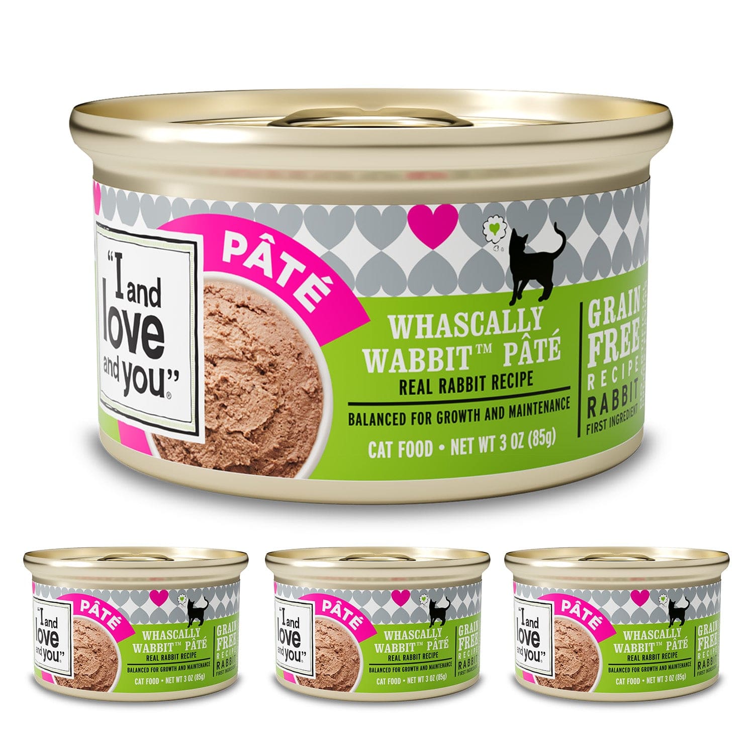 I and Love and You Grain Free Whascally Rabbit Recipe Canned Cat Food