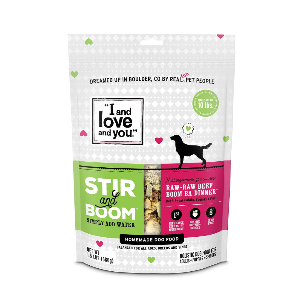 Raw Raw Beef Boom Ba Dog Food I and love and you