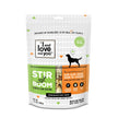 Raw Raw Chick Boom Ba dog food bag with dog silhouette and label details.