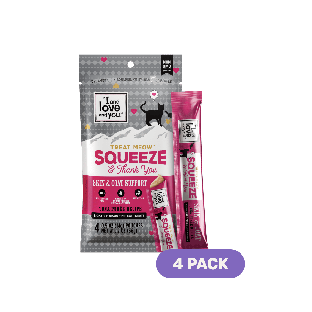 I and Love and You Treat Meow Skin & Coat Support Cat Treat Paste
